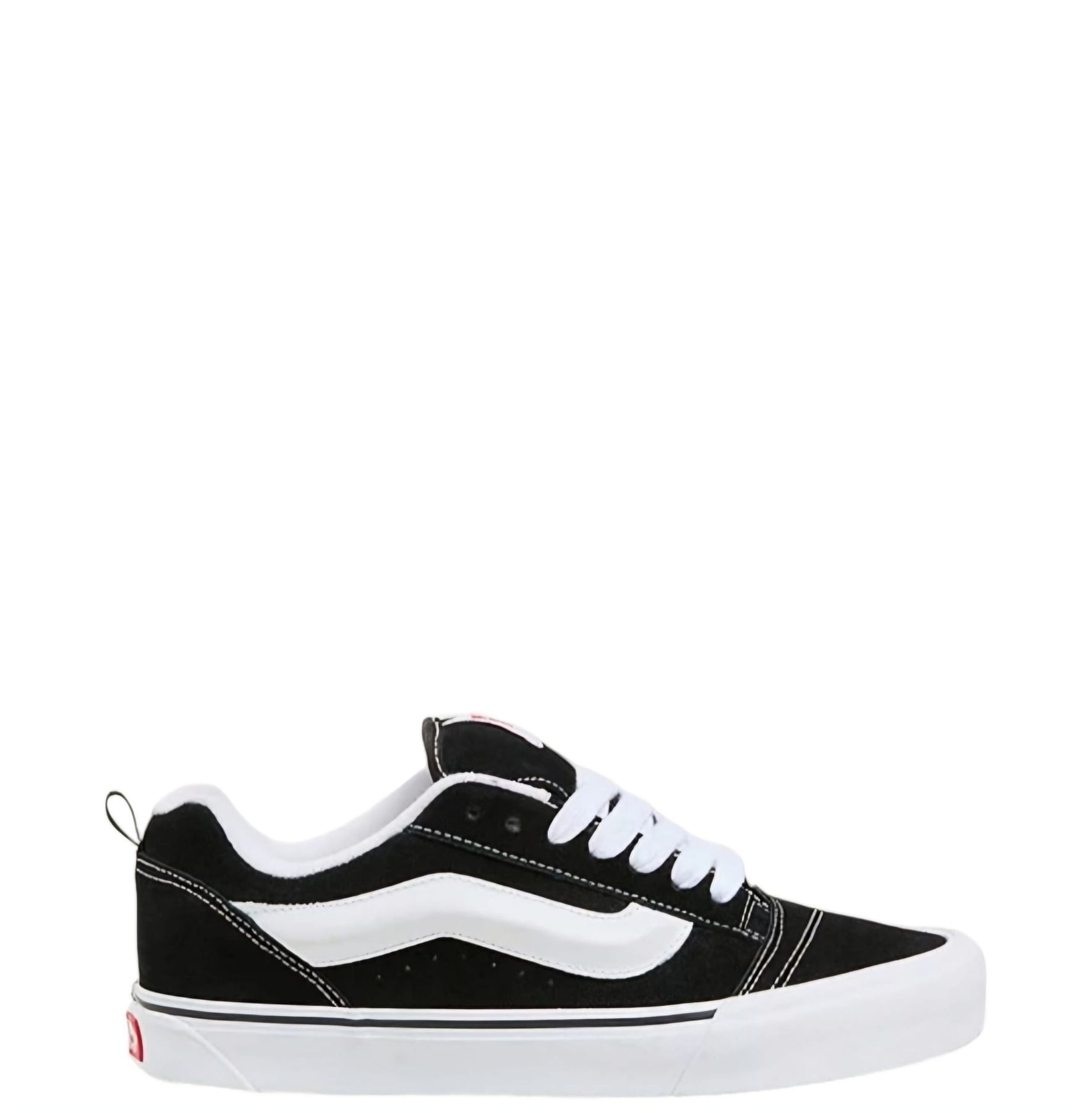 SNEAKERS UOMO KNU SKOOL BLACK TRUE WHITE VN0009QCBT1 VANS walkingon