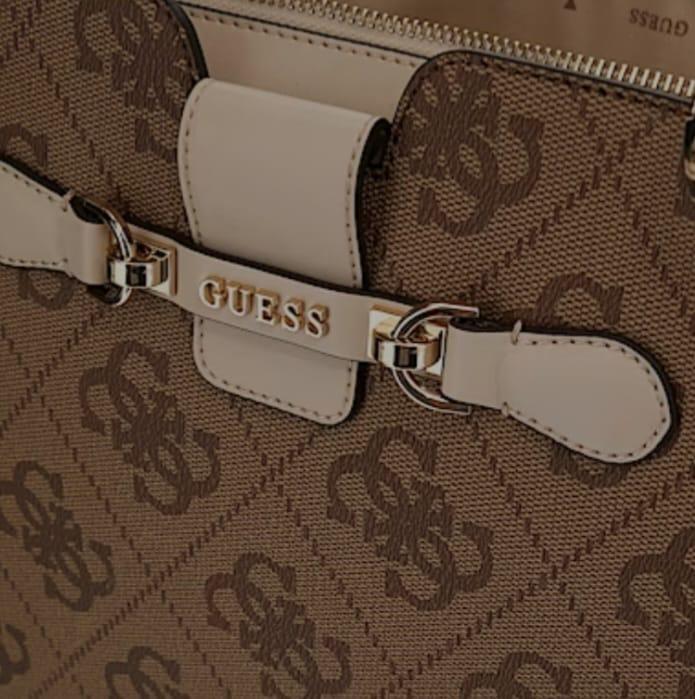 BORSA DONNA HWHWOS95 00250LAN NOLANA LATTE LOGO BONE Guess walkingon