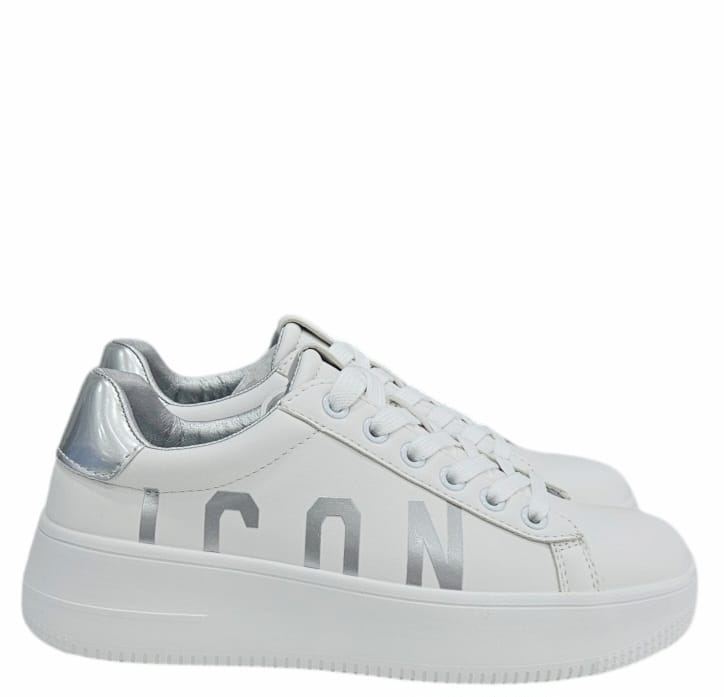 SNEAKERS DONNA IC948107SD WHITE SILVER ICON walkingon