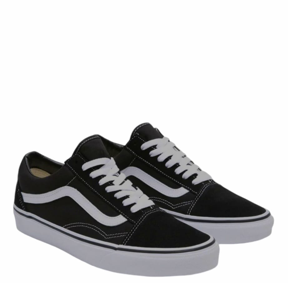 SNEAKERS DONNA  OLD SKOOL WIDE BLACK TRUE WHITE VANS walkingon