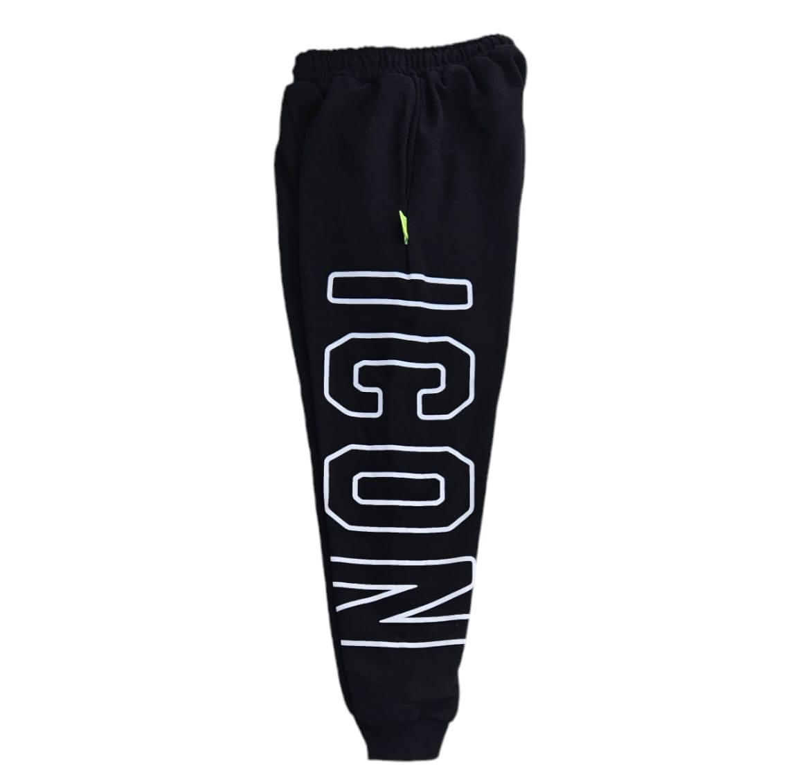 PANTALONE UOMO IU9137P JOGGER STAMPA LATERALE NERO ICON walkingon