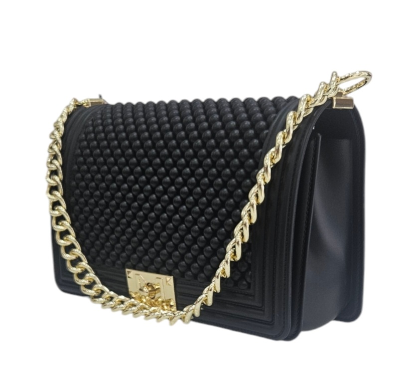 BORSA DONNA  MARC ELLIS FLAT M BALL 24 BLACK GOLD MARC ELLIS walkingon