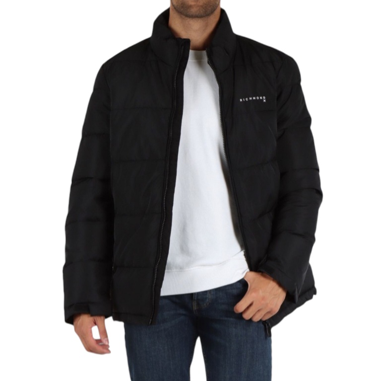 GIUBBINO UOMO UMA24192PIS8 BLACK PADDED JACKET WURY John Richmond walkingon