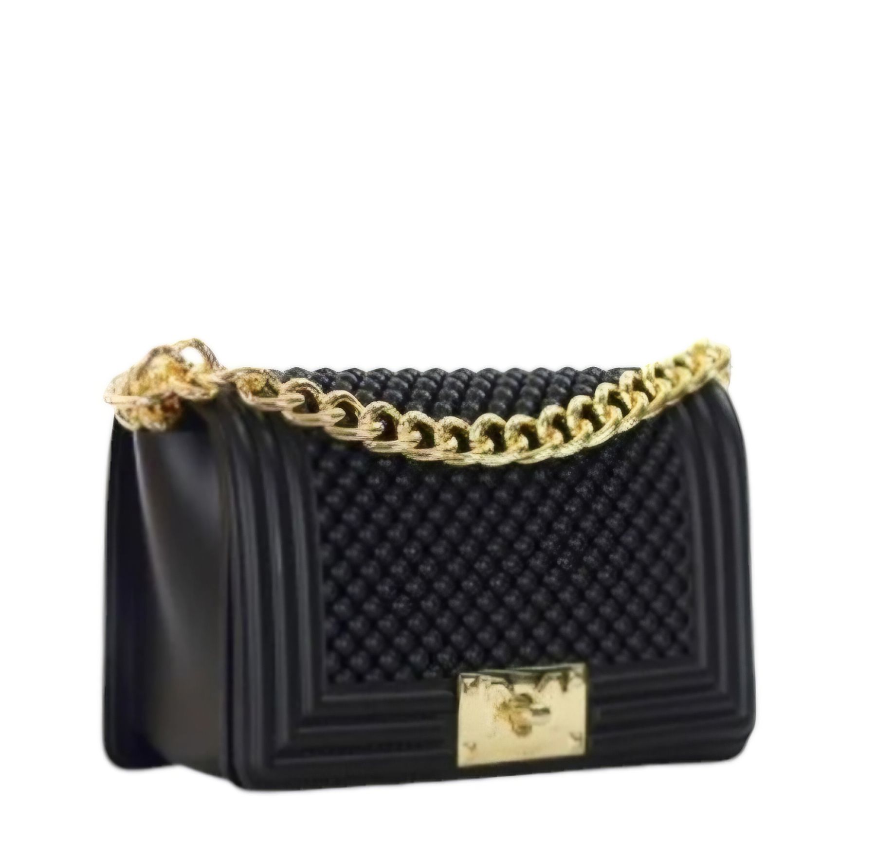 BORSA DONNA MARC ELLIS FLAT S BALL 24 BLACK GOLD MARC ELLIS walkingon