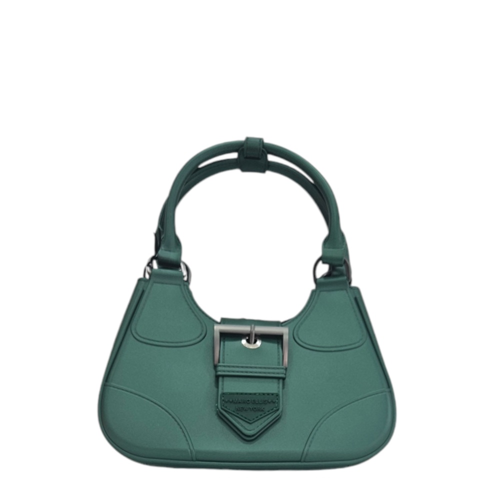 BORSA DONNA MARC ELLIS FLAT CIRCLE FOREST GREEN SATIN CDF MARC ELLIS walkingon