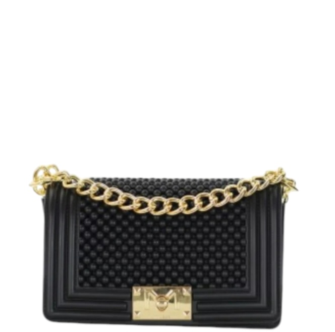 BORSA DONNA MARC ELLIS FLAT S BALL 24 BLACK GOLD MARC ELLIS walkingon