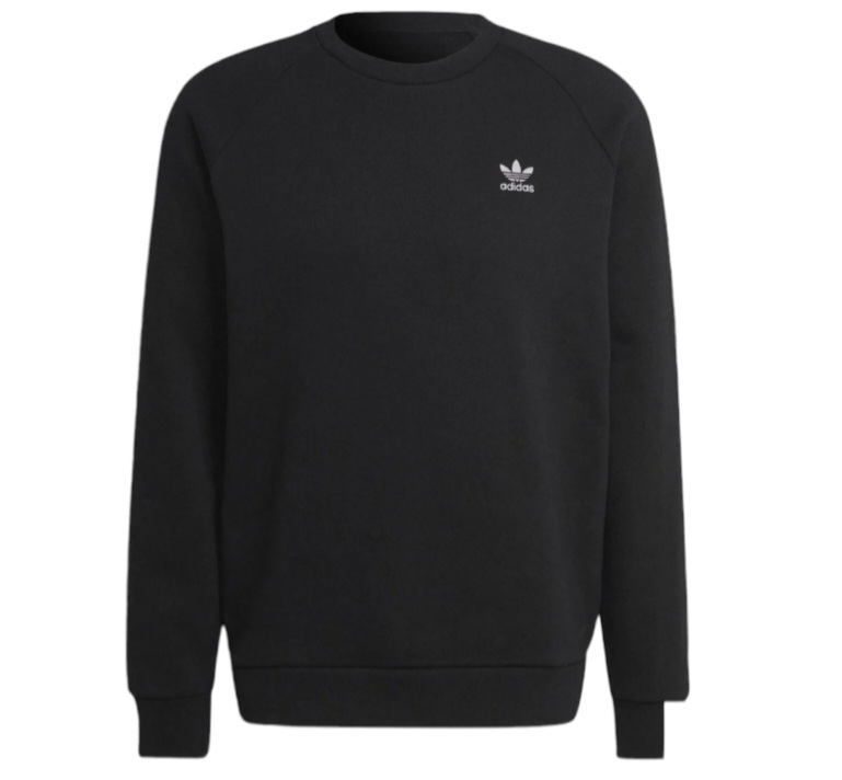 FELPA UOMO IM4532 ESSENTIAL CREW BLACK NOIR adidas walkingon