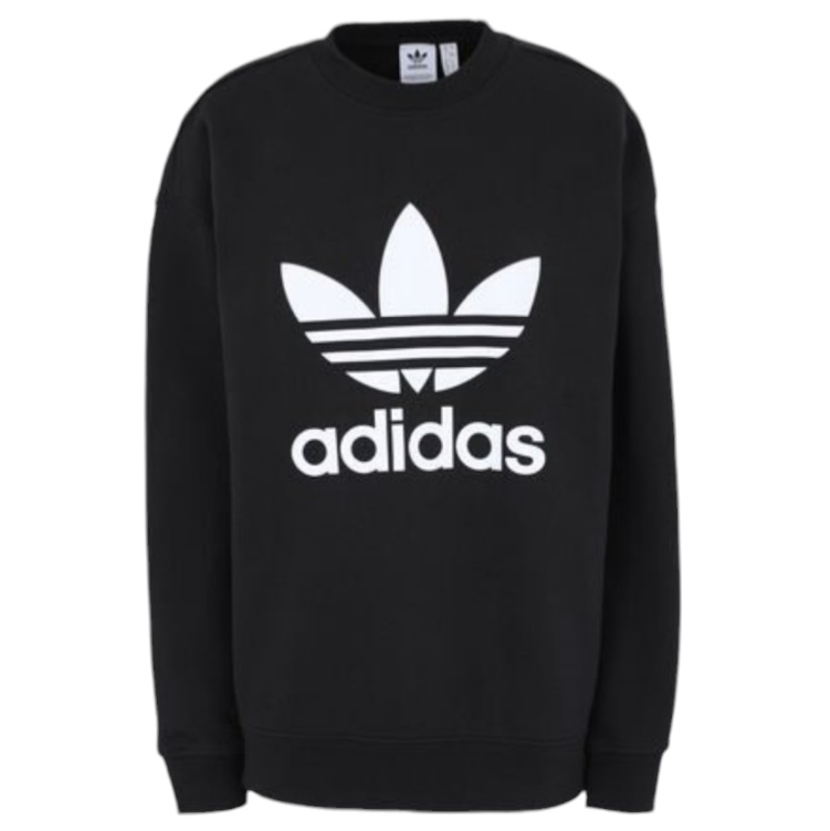 FELPA UOMO IM4500 TREFOIL CREW BLACK NOIR adidas walkingon