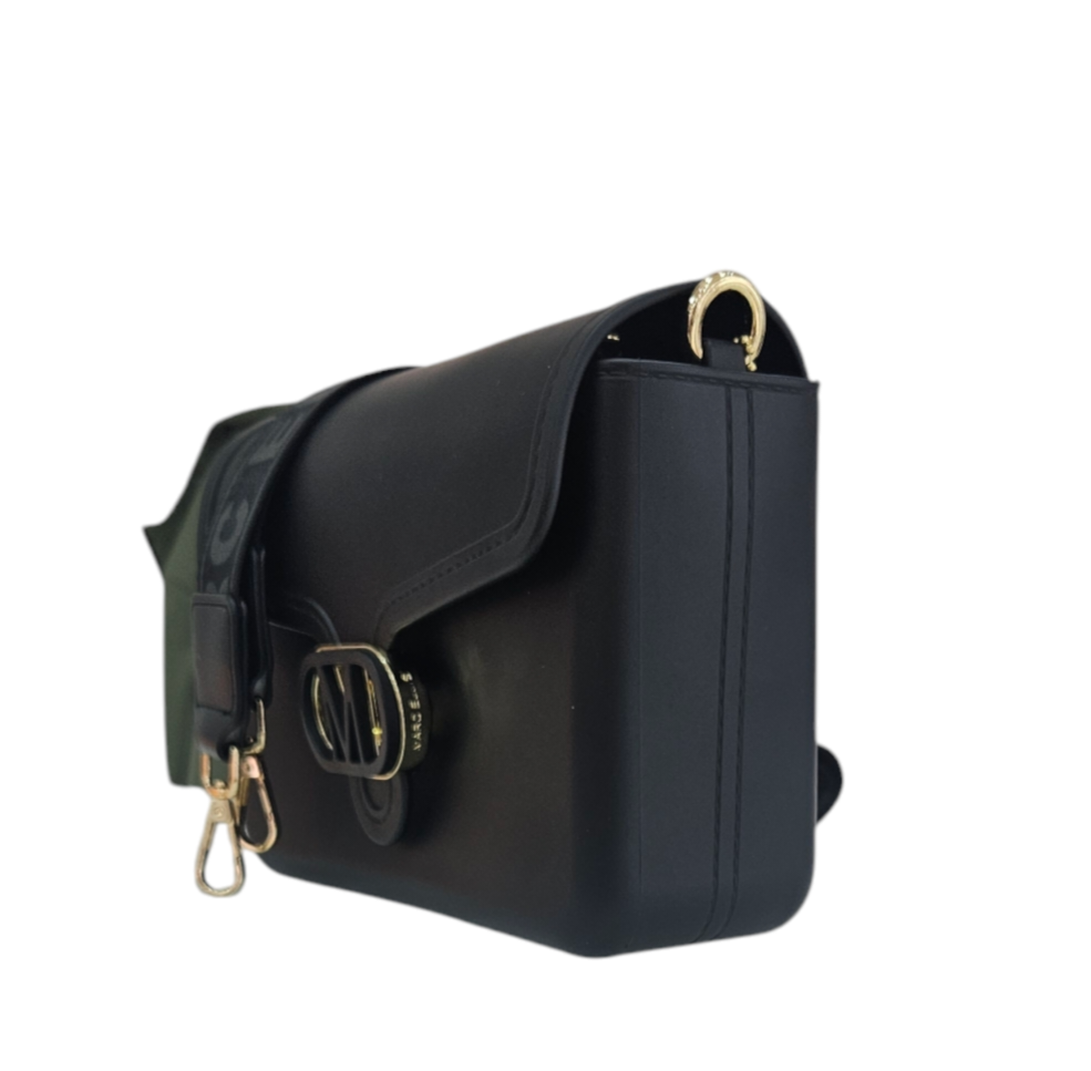 BORSA DONNA MARC ELLIS FLAT BUBLE BLACK GOLD MARC ELLIS walkingon