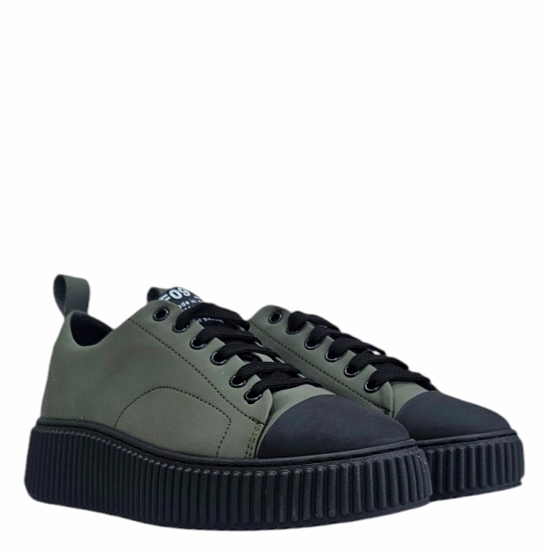 SNEAKERS  RAMOS VERDE NERO UOMO F09 walkingon