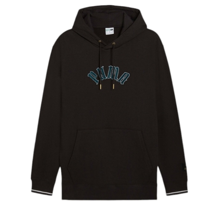 FELPA UOMO 626766 01 CLASSICS PLAY PARIS HOODIE PUMA BLACK PUMA walkingon