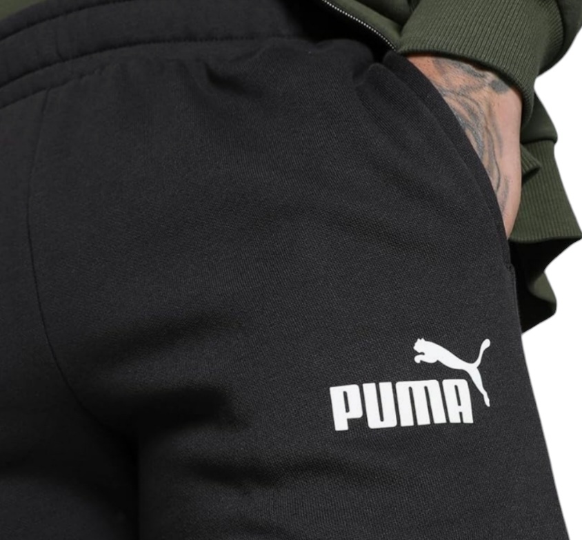 TUTA UOMO 585841 70 CLEAN SWEAT SUIT DARK OLIVE PUMA walkingon