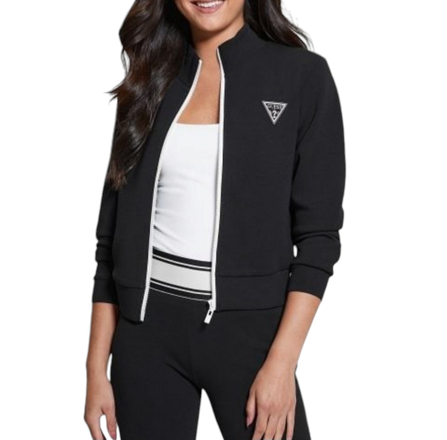 FELPA DONNA V3BQ12KBCK2 JBLK ANN FULL ZIP SWEATSHIRT Guess walkingon