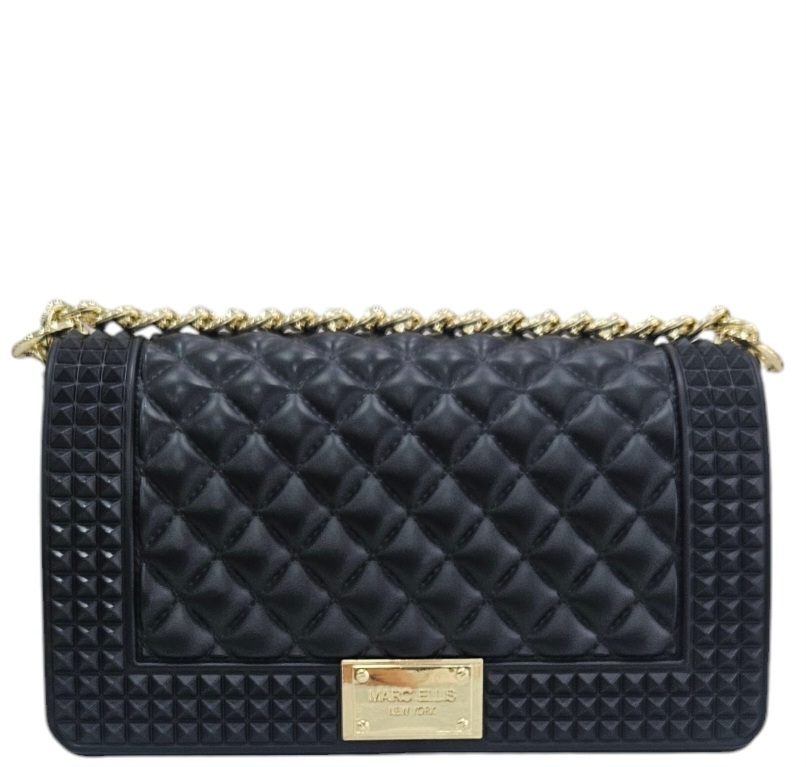 BORSA DONNA MARC ELLIS FLAT PENKA M BLACK GOLD MARC ELLIS walkingon