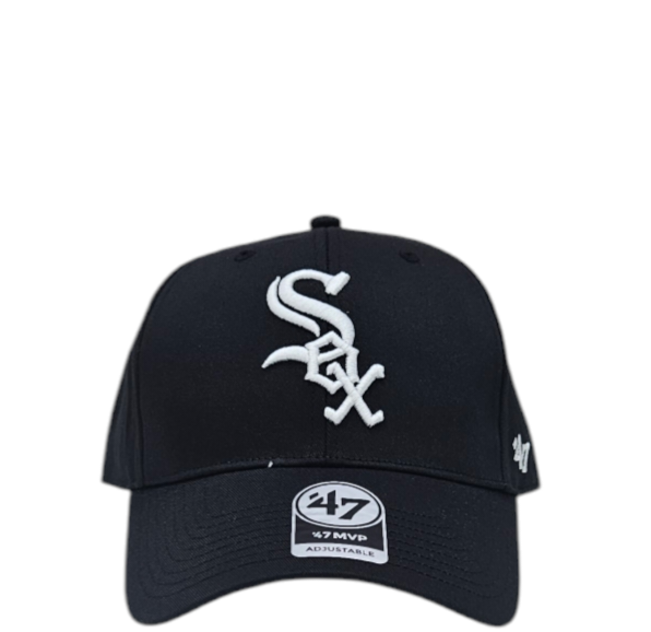 BERRETTO UOMO 47 B RAC06CTP BKA CHICAGO WHITE SOX BLACK 47 BRAND walkingon